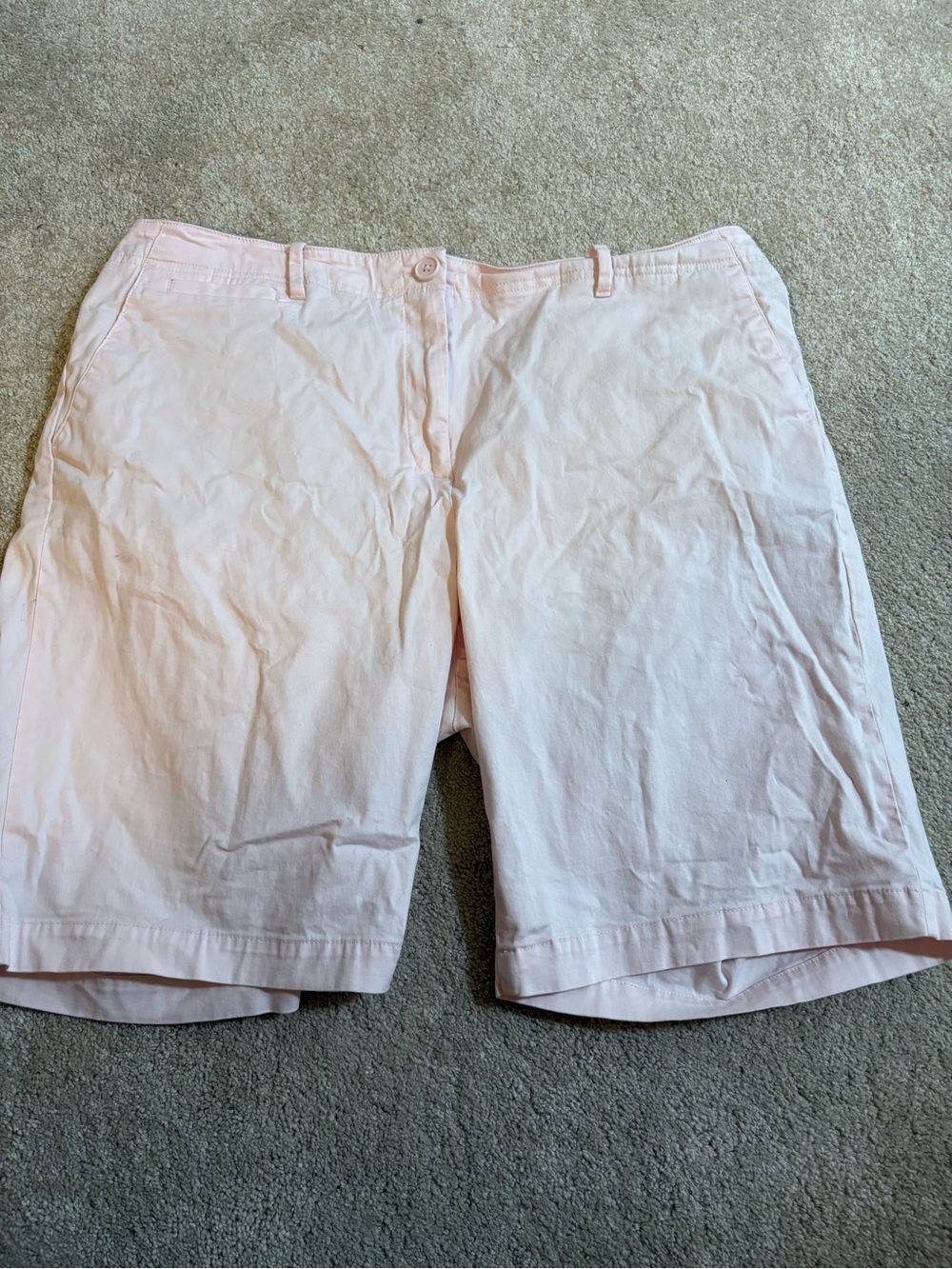 Talbots Light Pink Chino Bermuda Shorts